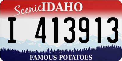 ID license plate I413913
