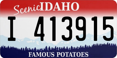 ID license plate I413915