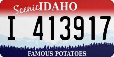 ID license plate I413917