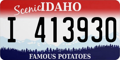 ID license plate I413930