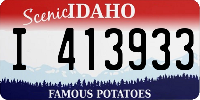 ID license plate I413933