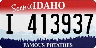 ID license plate I413937
