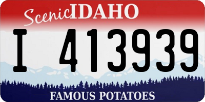 ID license plate I413939