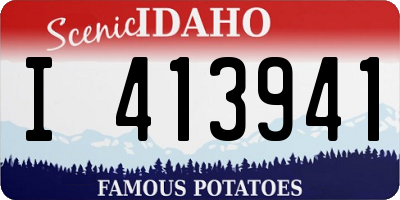 ID license plate I413941