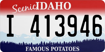 ID license plate I413946