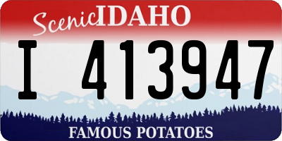ID license plate I413947