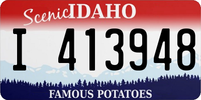 ID license plate I413948