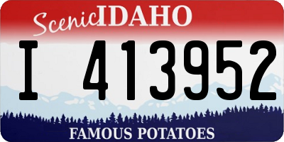 ID license plate I413952