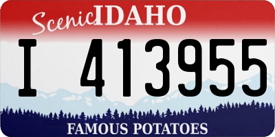 ID license plate I413955