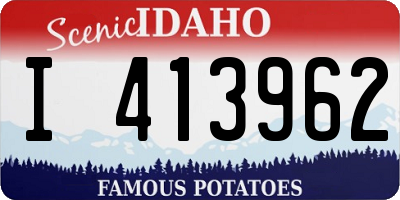 ID license plate I413962