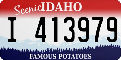 ID license plate I413979