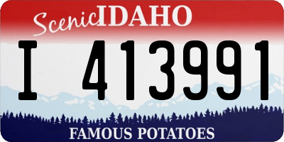 ID license plate I413991