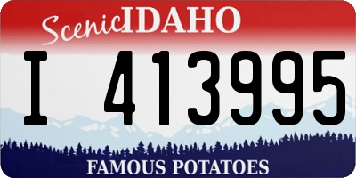 ID license plate I413995