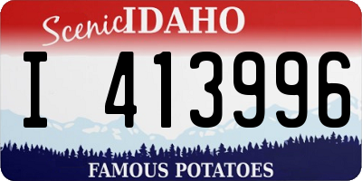 ID license plate I413996