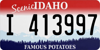 ID license plate I413997
