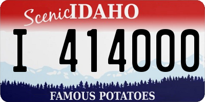 ID license plate I414000