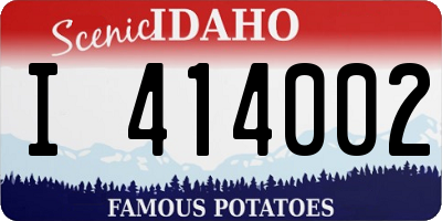 ID license plate I414002