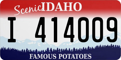 ID license plate I414009