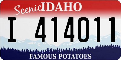 ID license plate I414011