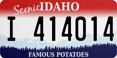 ID license plate I414014