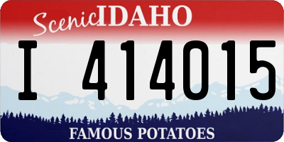 ID license plate I414015