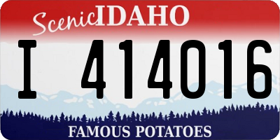 ID license plate I414016