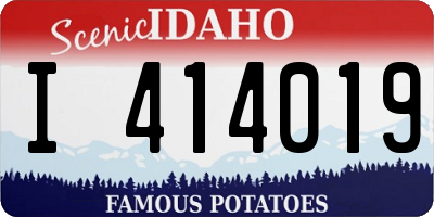 ID license plate I414019