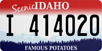 ID license plate I414020