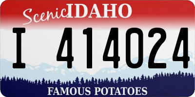 ID license plate I414024