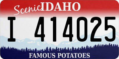 ID license plate I414025