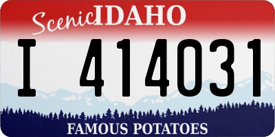 ID license plate I414031