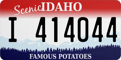 ID license plate I414044
