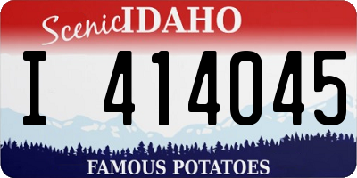ID license plate I414045