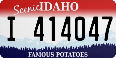 ID license plate I414047