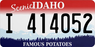 ID license plate I414052