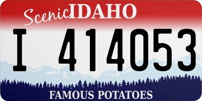 ID license plate I414053