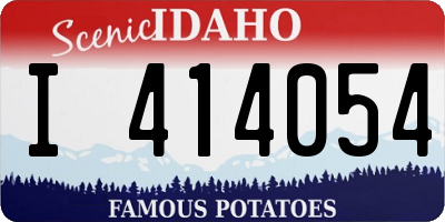 ID license plate I414054