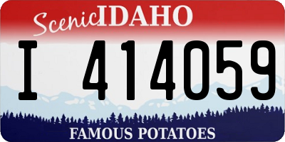 ID license plate I414059