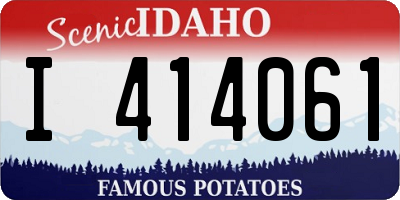 ID license plate I414061