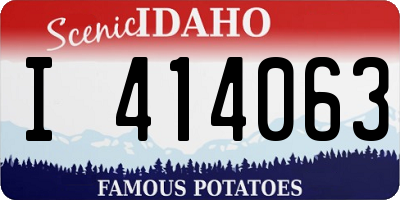 ID license plate I414063