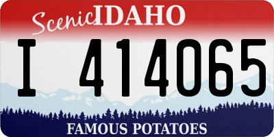 ID license plate I414065