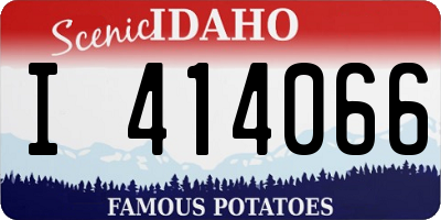 ID license plate I414066