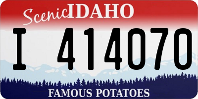 ID license plate I414070
