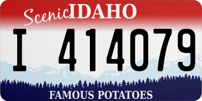 ID license plate I414079