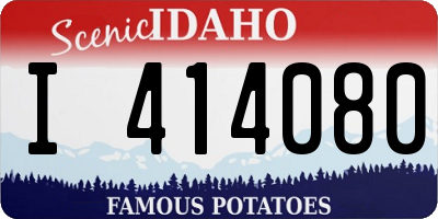 ID license plate I414080