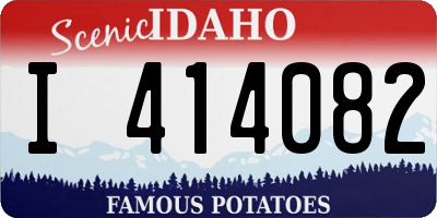ID license plate I414082