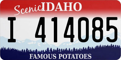 ID license plate I414085