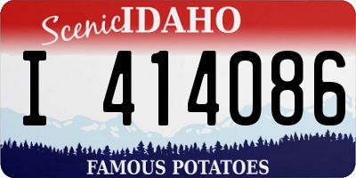 ID license plate I414086