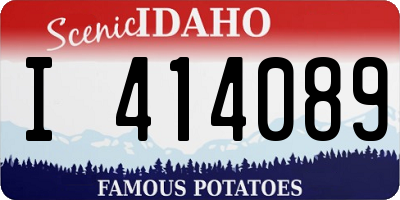 ID license plate I414089