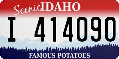 ID license plate I414090